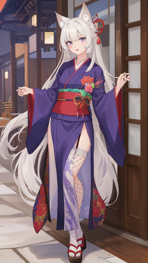 [AI] Fox girl-pixiv插画-作品交流服务