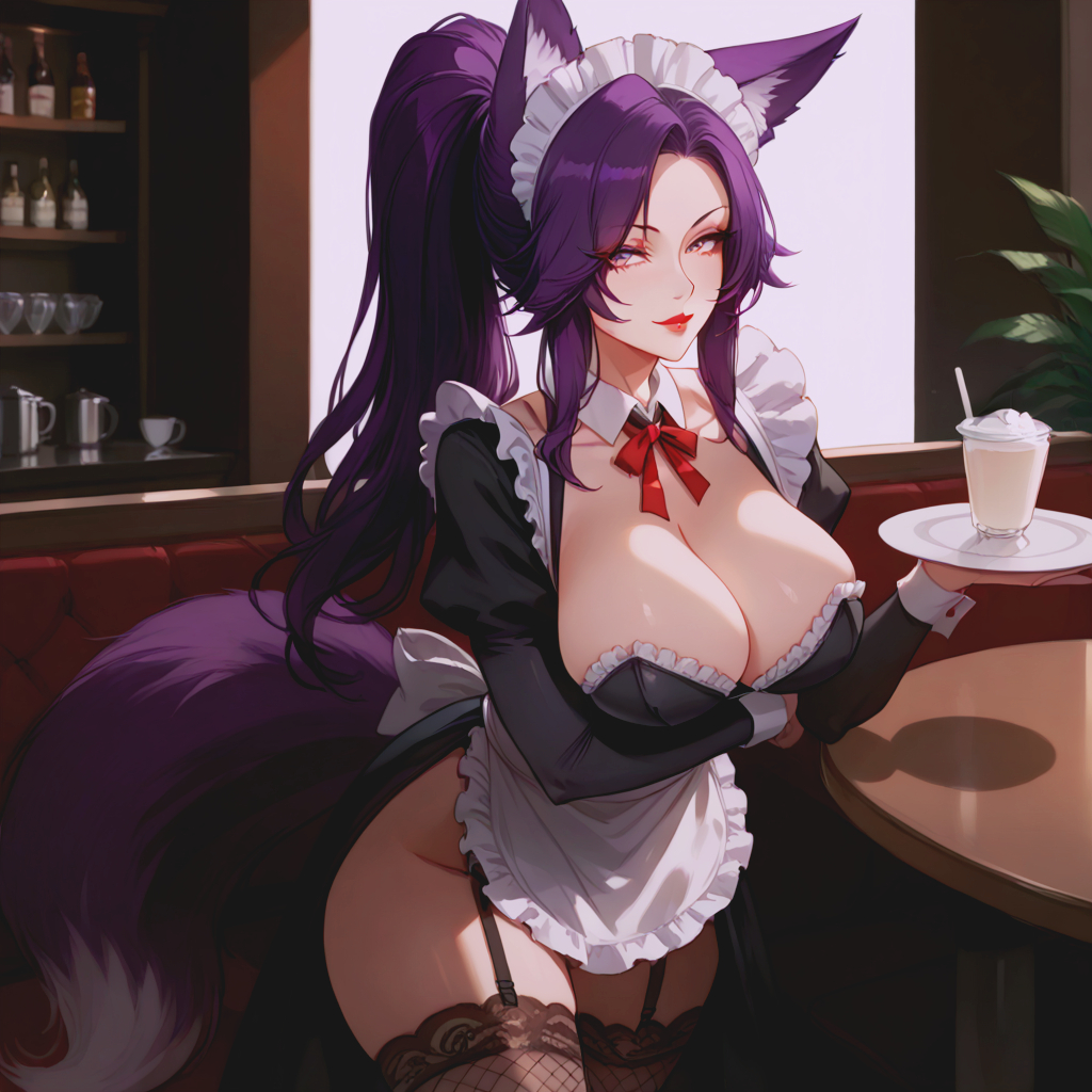 咖啡女仆-pixiv插画-作品交流服务