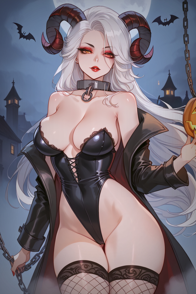 万圣节的魅魔-pixiv插画-作品交流服务