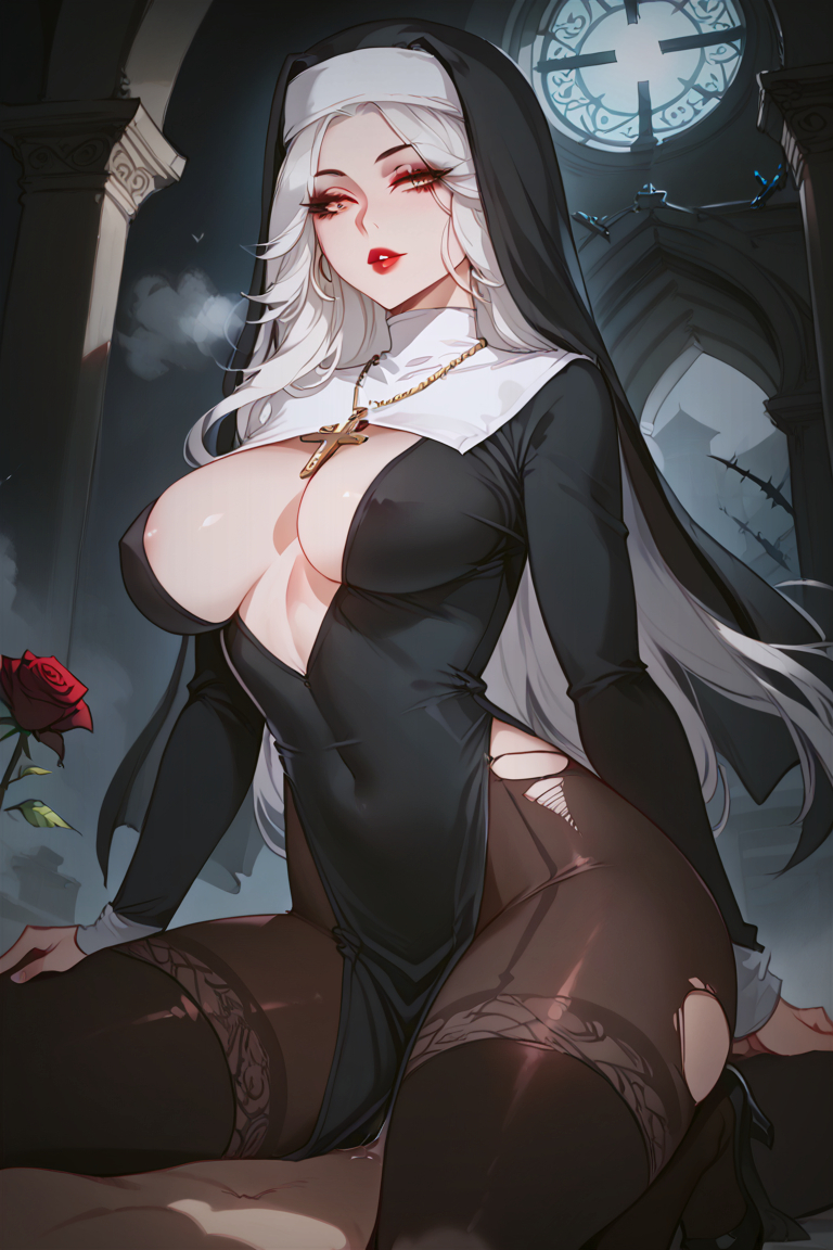 堕落修女-pixiv插画-作品交流服务