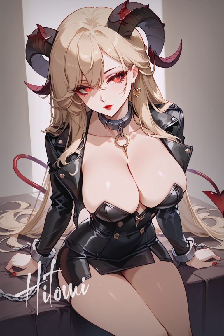 恶魔女郎-pixiv插画-作品交流服务