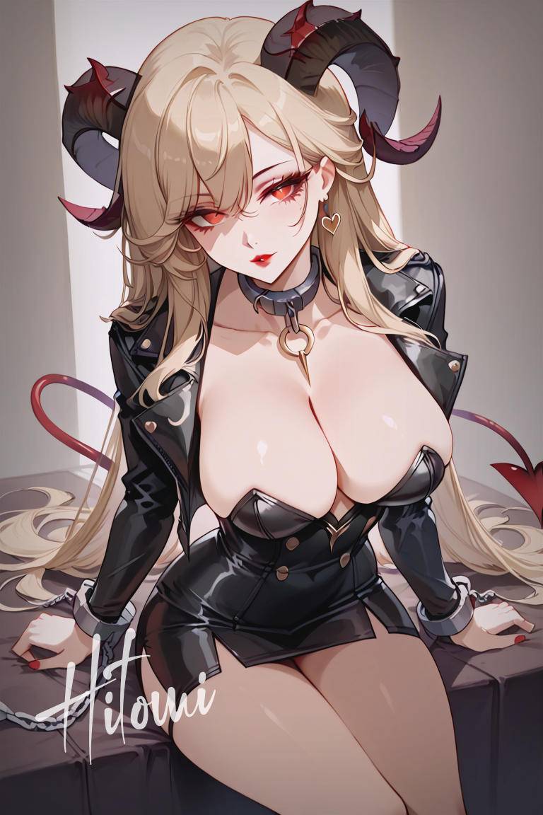 恶魔女郎-pixiv插画-作品交流服务