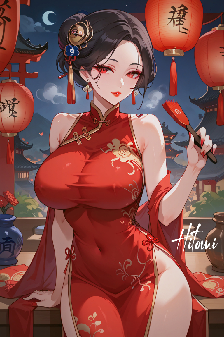 大红-pixiv插画-作品交流服务