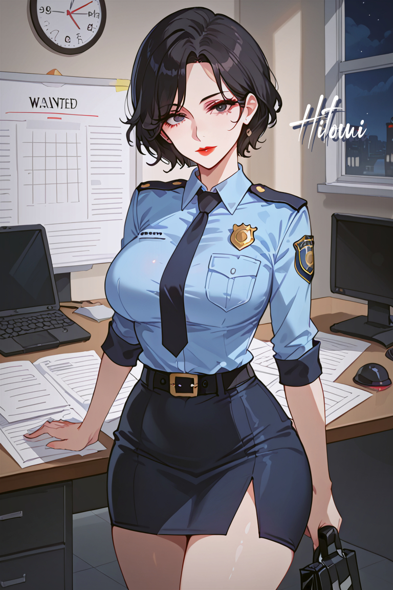 见习女警-pixiv插画-作品交流服务