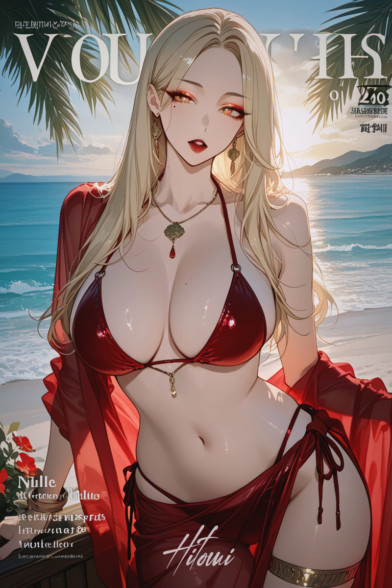 海滨假日-pixiv插画-作品交流服务