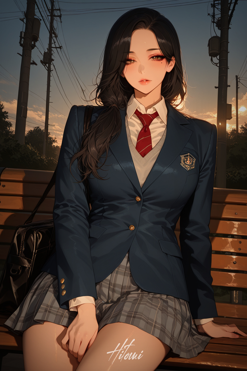 校服-pixiv插画-作品交流服务