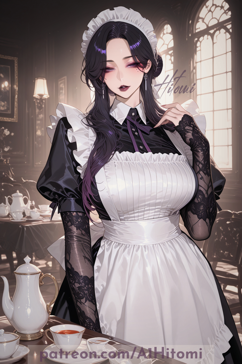 紫罗兰-女仆礼仪-pixiv插画-作品交流服务