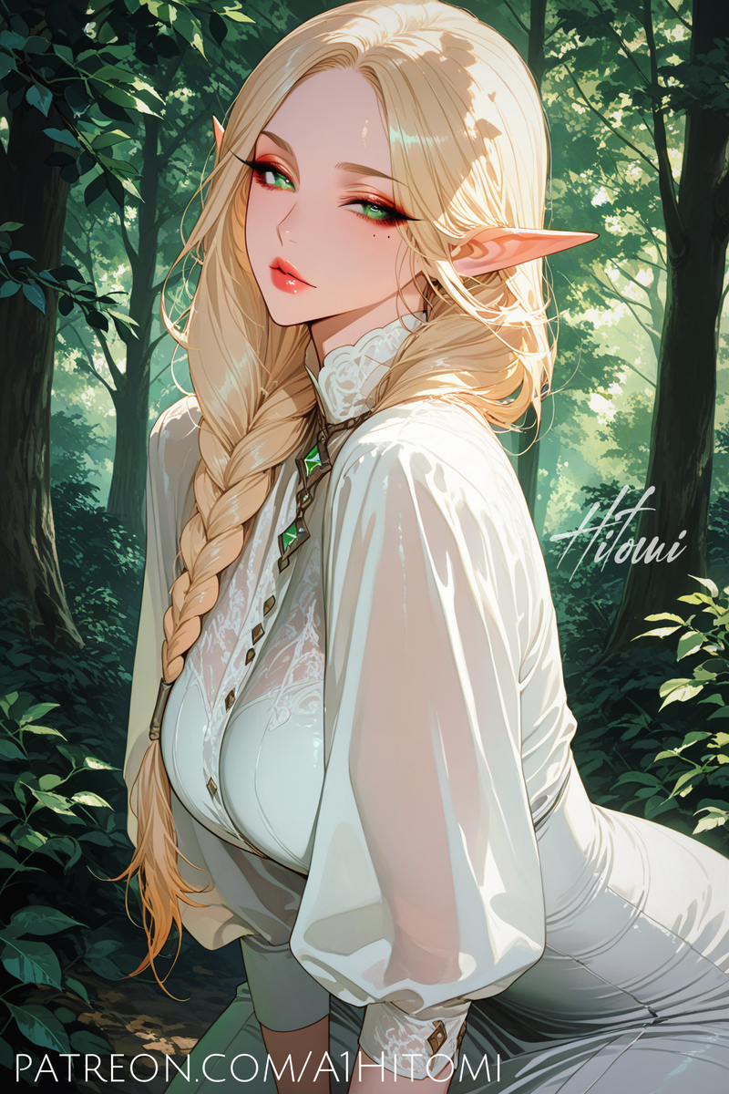 精灵女士-pixiv插画-作品交流服务