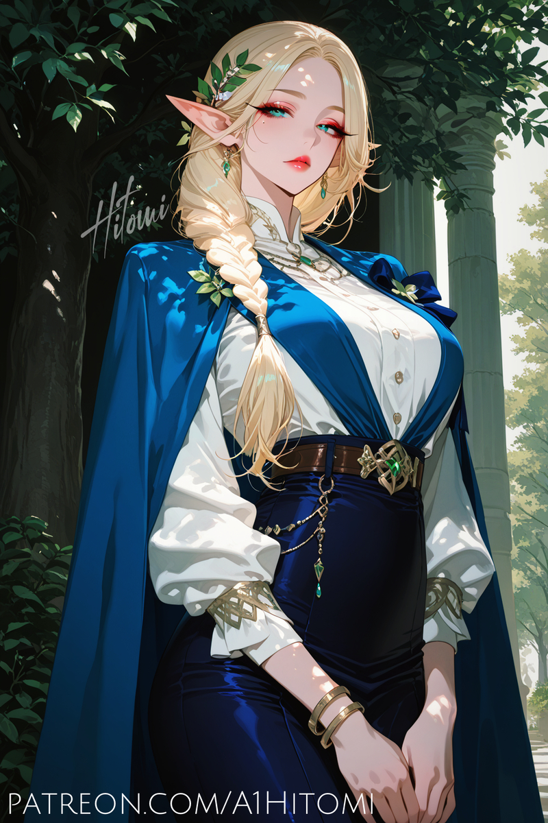 精灵女士-pixiv插画-作品交流服务