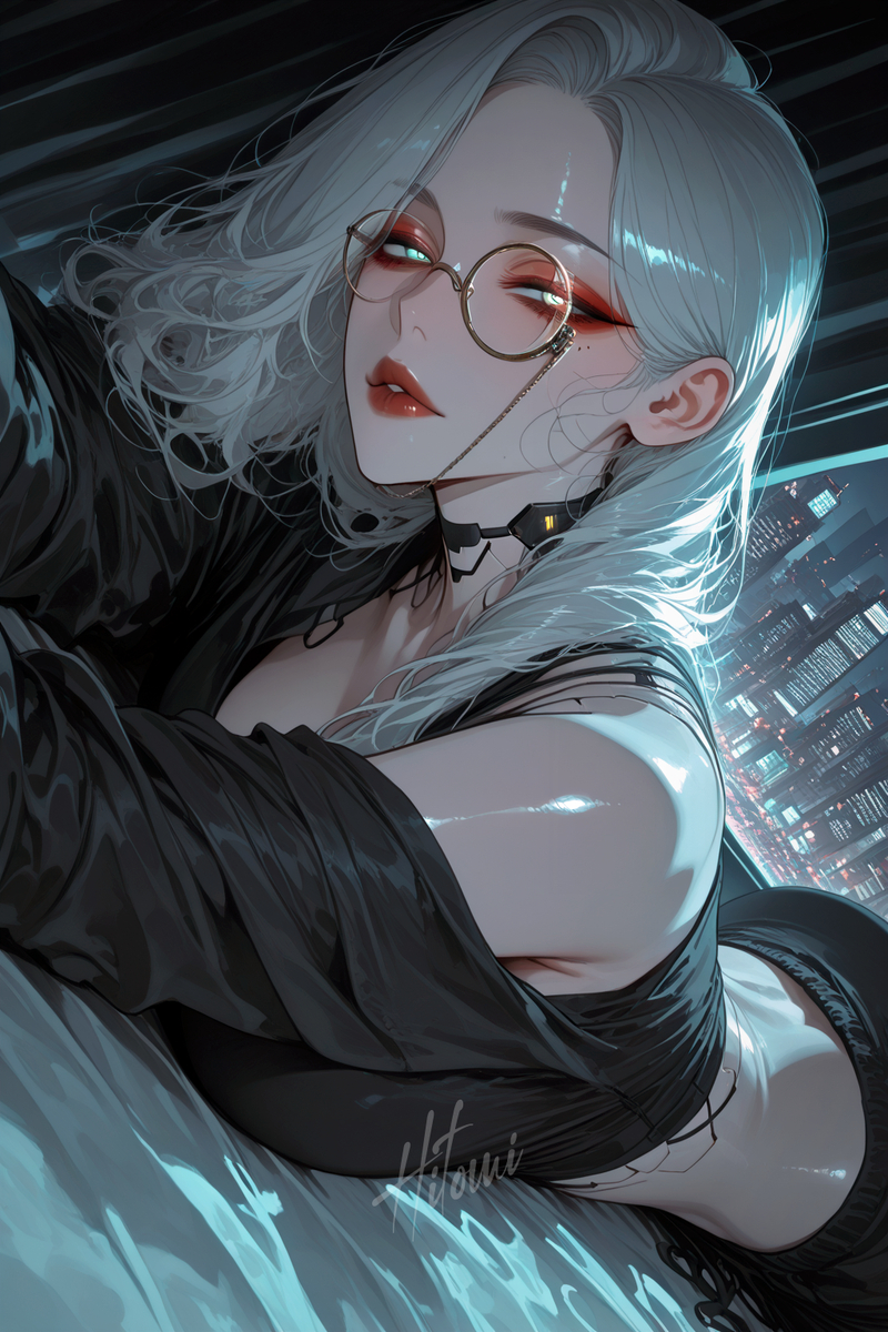 夜之城-起居室-pixiv插画-作品交流服务