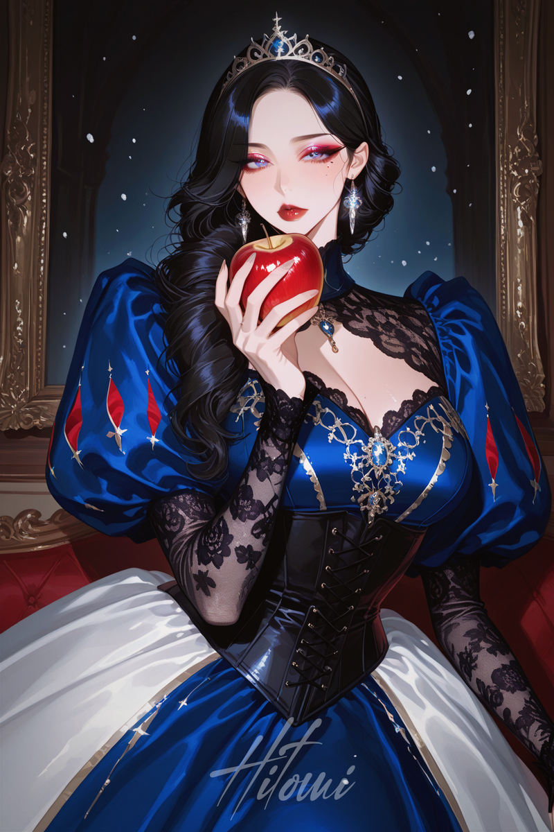 公主与苹果-pixiv插画-作品交流服务