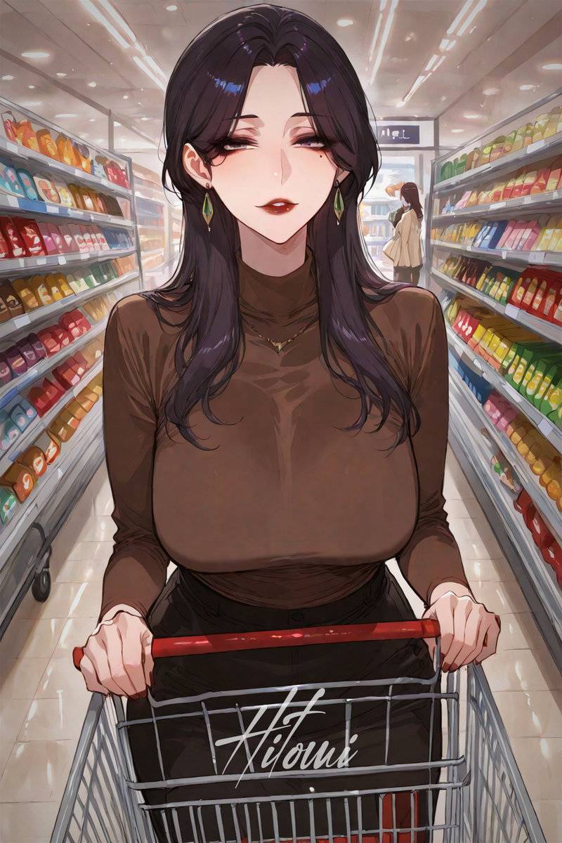 🛒陪你去逛超商的妈妈-pixiv插画-作品交流服务