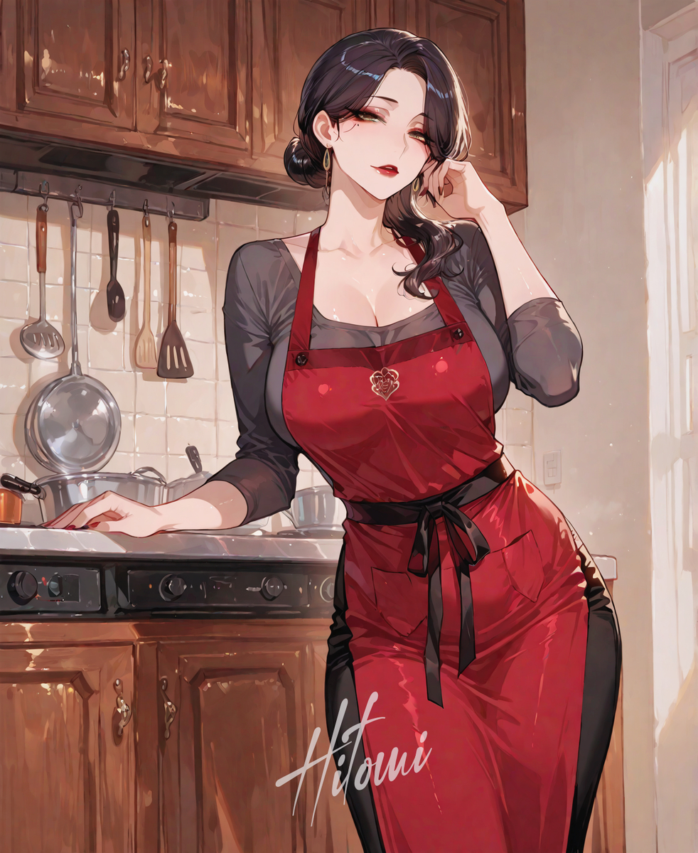 美艳厨娘🍳-pixiv插画-作品交流服务