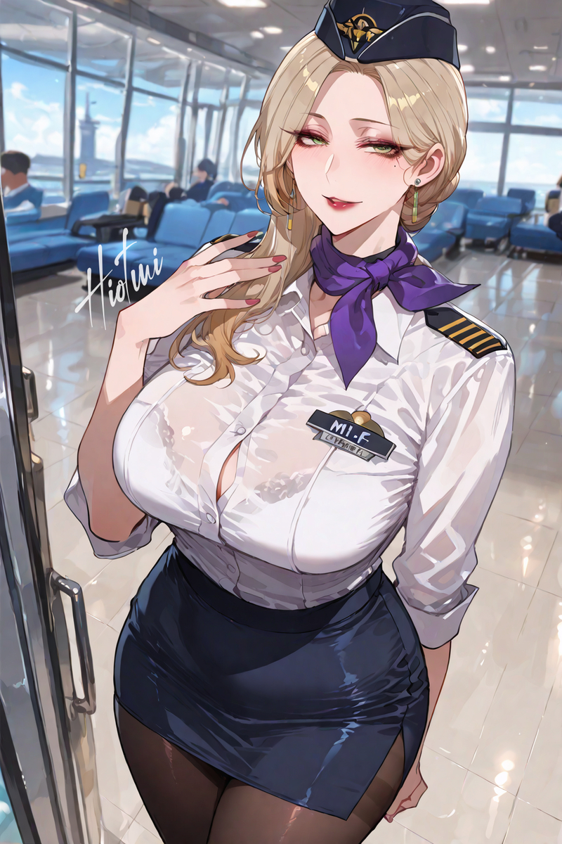空乘丽影✈-pixiv插画-作品交流服务