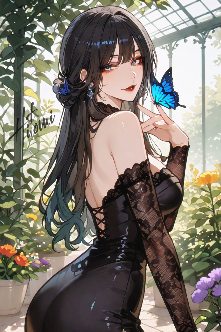 花与蝶-pixiv插画-作品交流服务