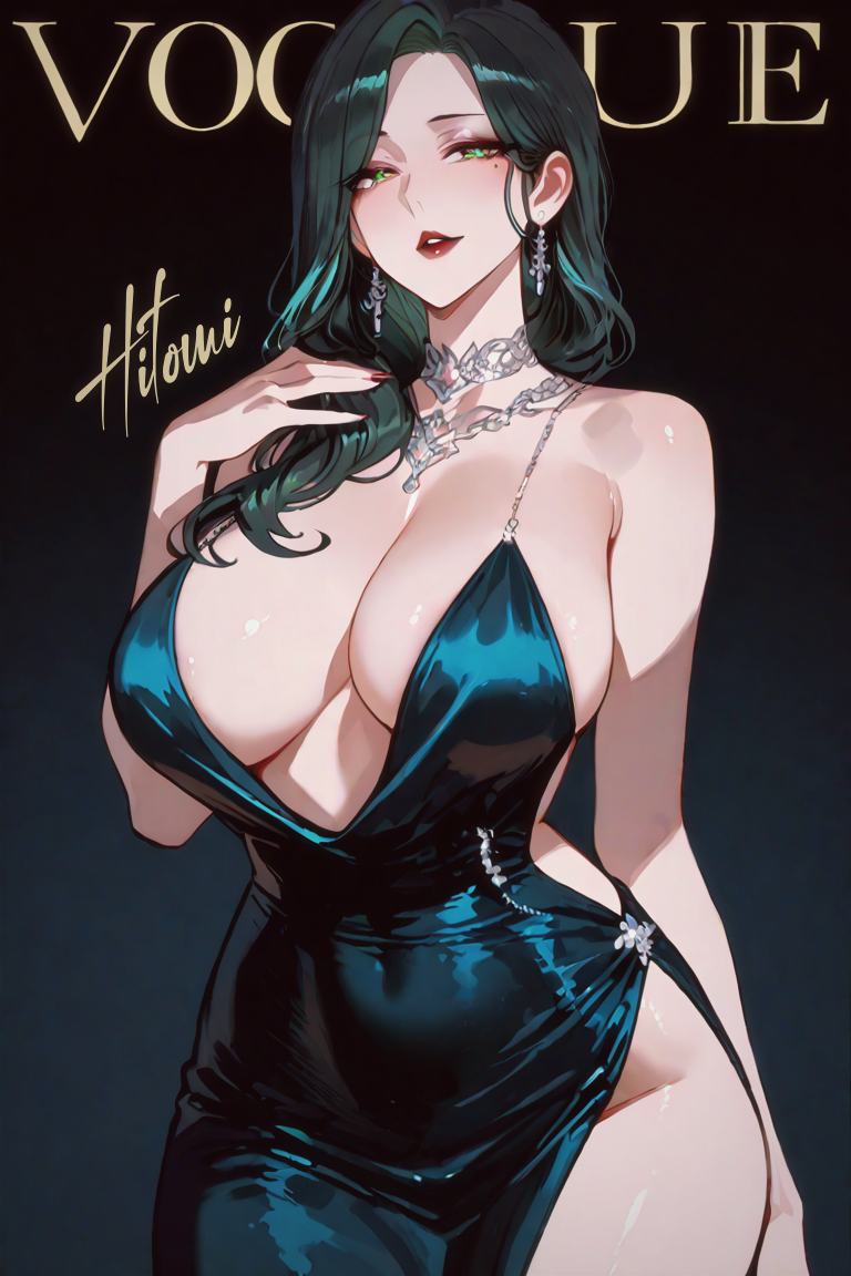 姑妈的性感礼服写真-pixiv插画-作品交流服务