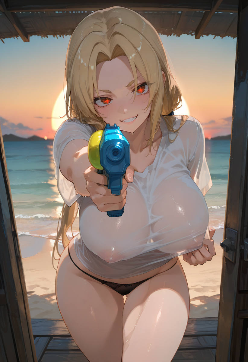 Water gun:-pixiv插画-作品交流服务