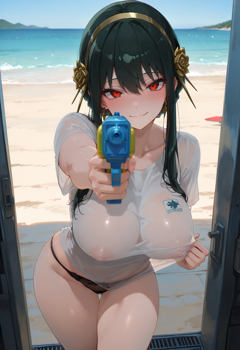Water gun:-pixiv插画-作品交流服务