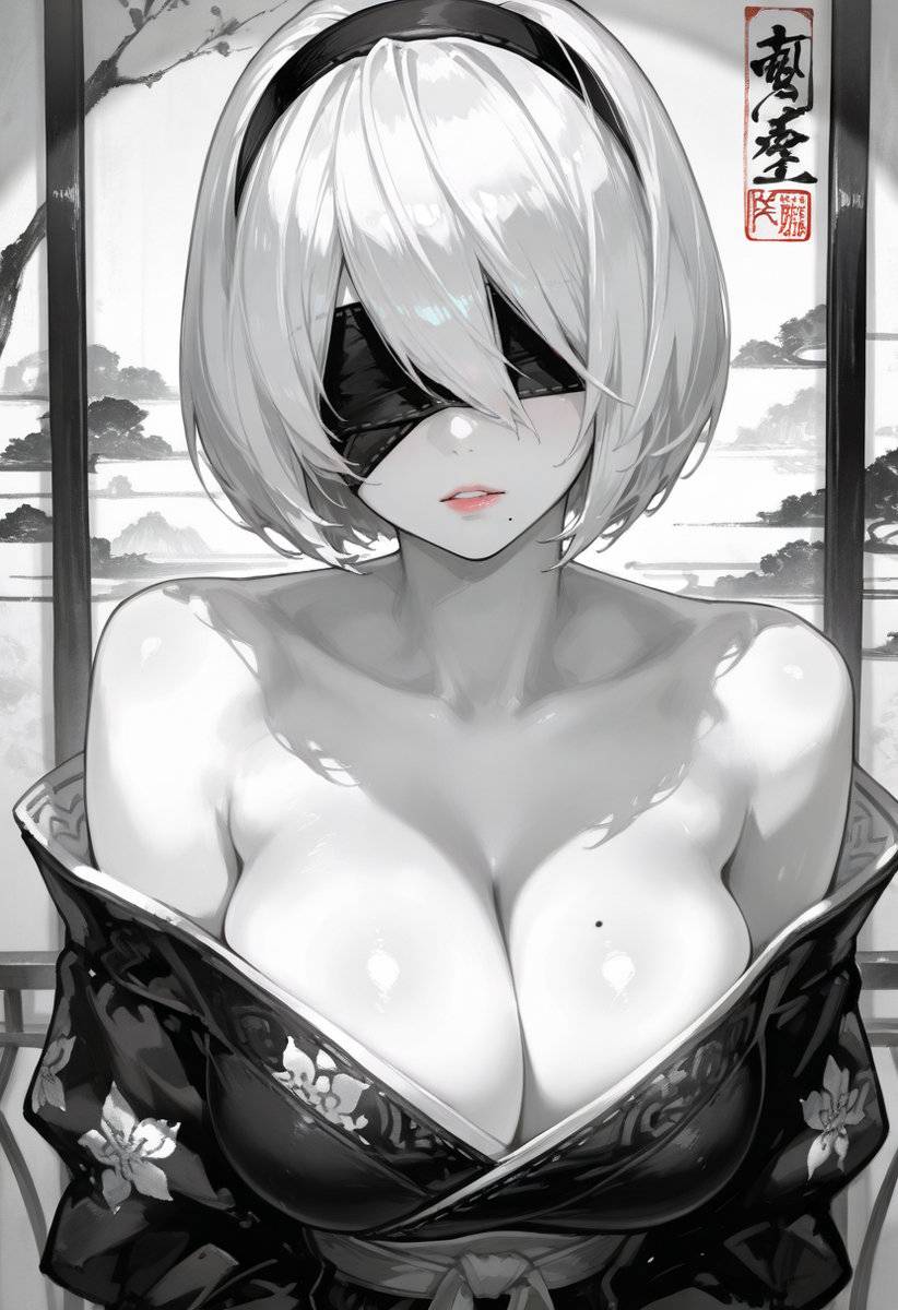 Ink style:-pixiv插画-作品交流服务