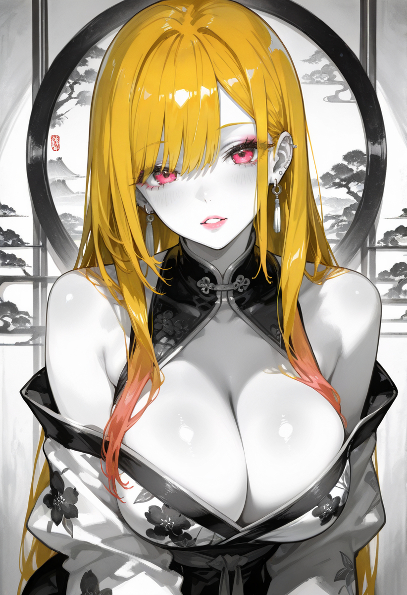 Ink style:-pixiv插画-作品交流服务