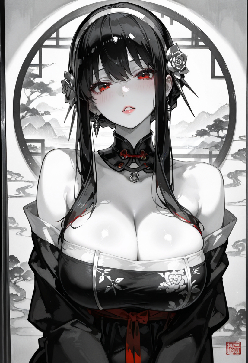 Ink style:-pixiv插画-作品交流服务