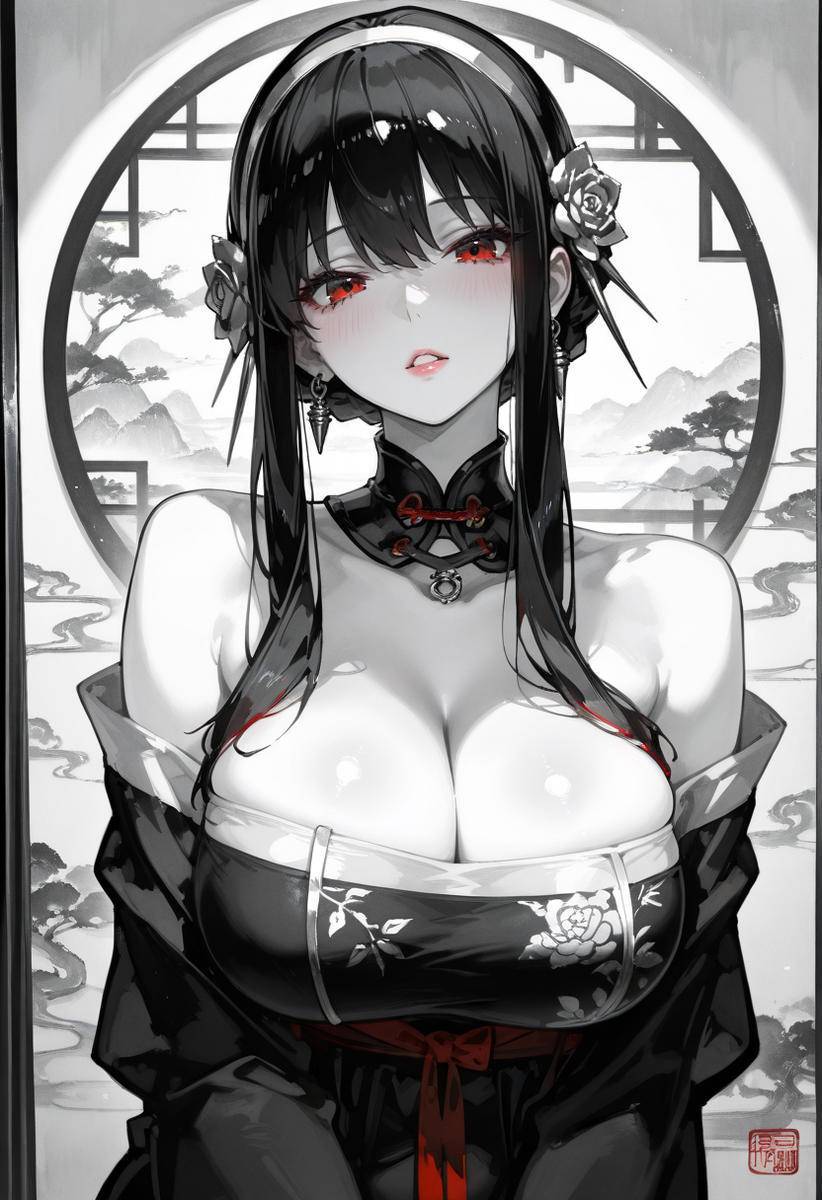 Ink style:-pixiv插画-作品交流服务
