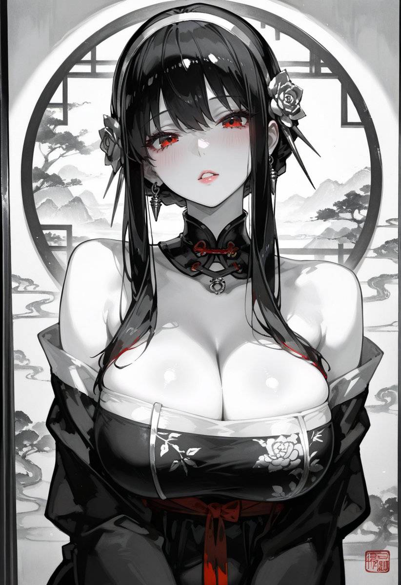 Ink style:-pixiv插画-作品交流服务
