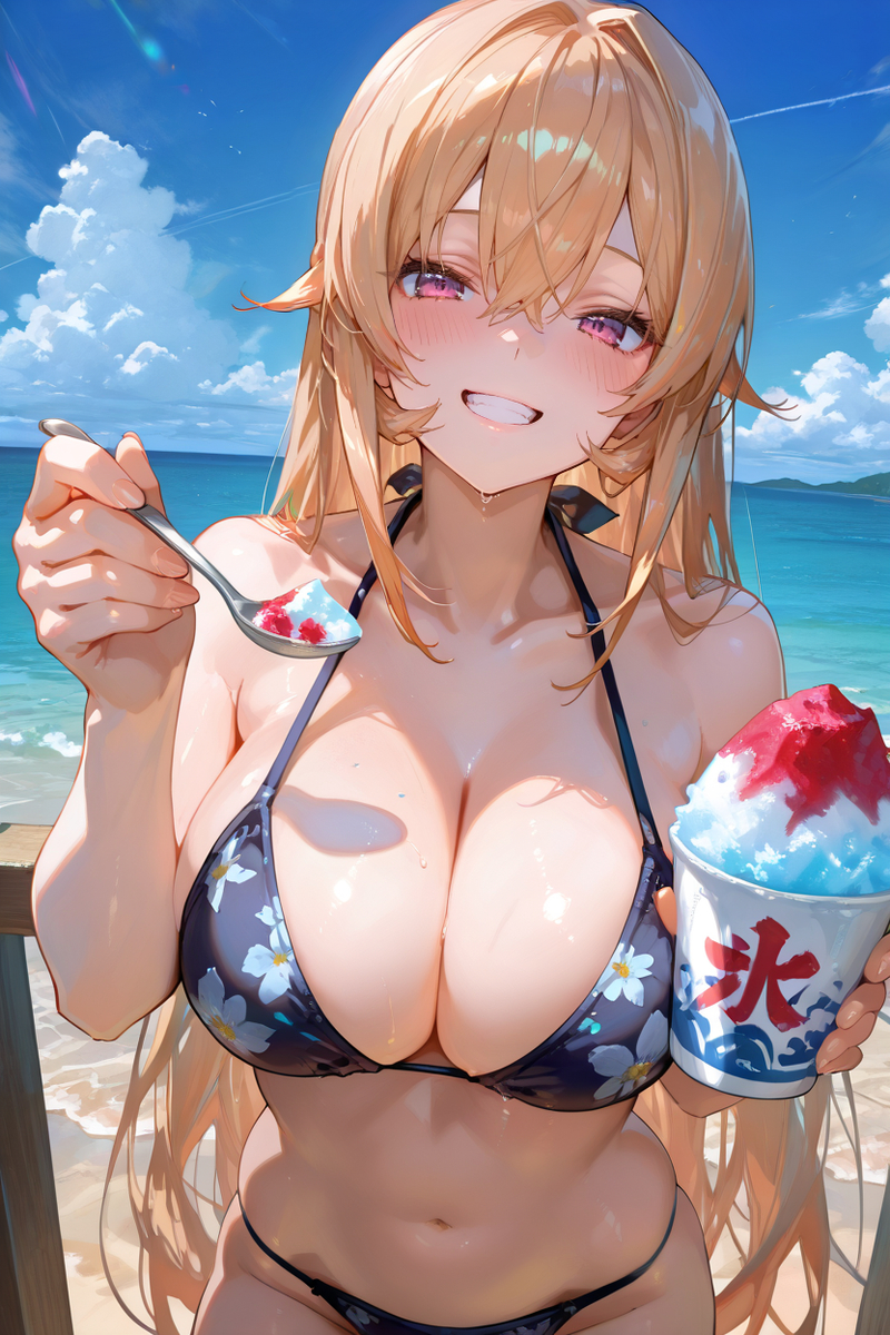 Beach vacations:-pixiv插画-作品交流服务