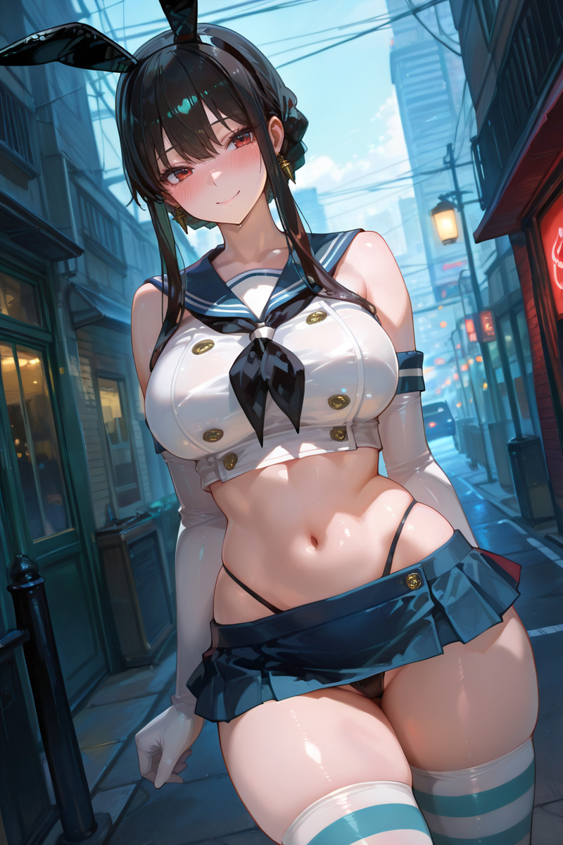 Shimakaze outfit:-pixiv插画-作品交流服务