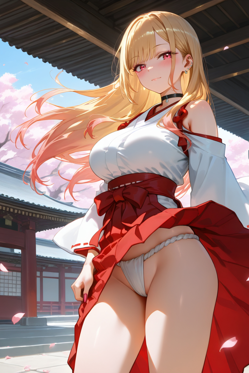 Miko outfit/巫女服-pixiv插画-作品交流服务