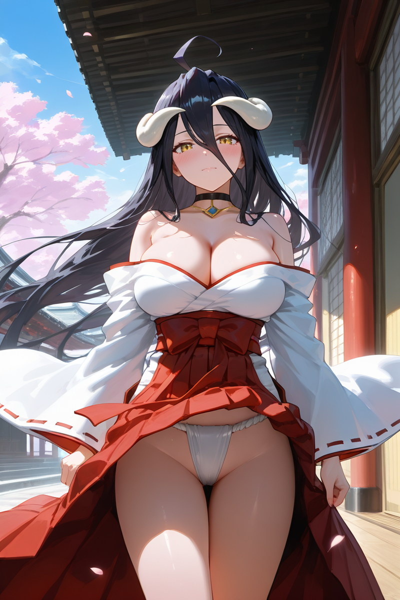 Miko outfit/巫女服-pixiv插画-作品交流服务