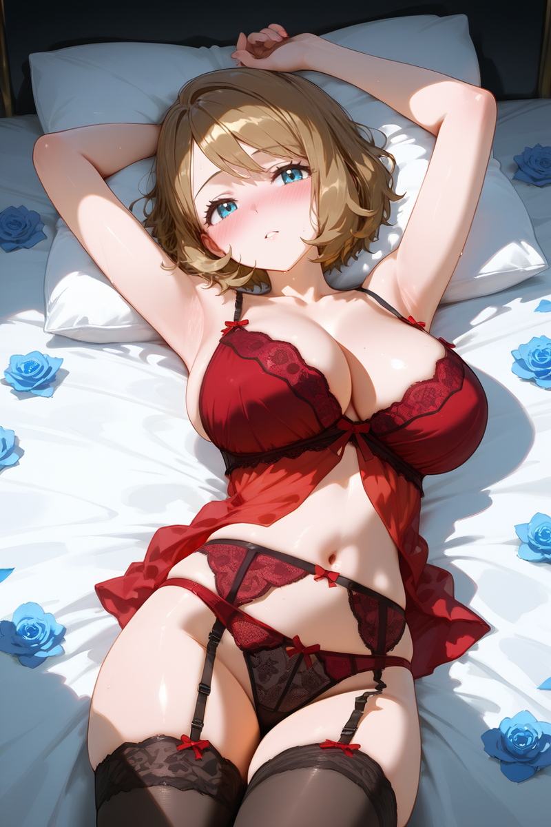 图片[9]-Red lingerie/赤いランジェリー-pixiv插画-作品交流服务