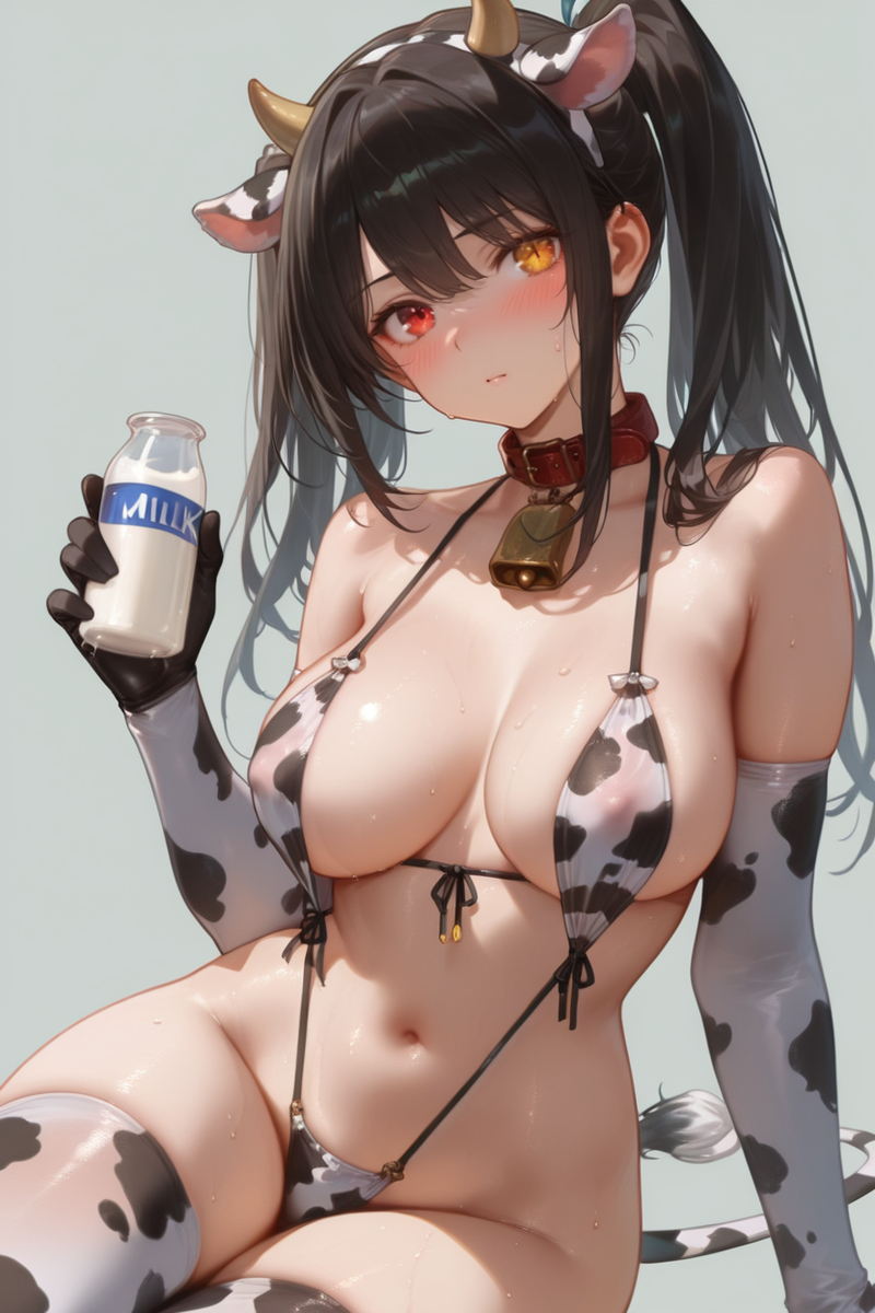 Cow outfit/牛の衣装-pixiv插画-作品交流服务