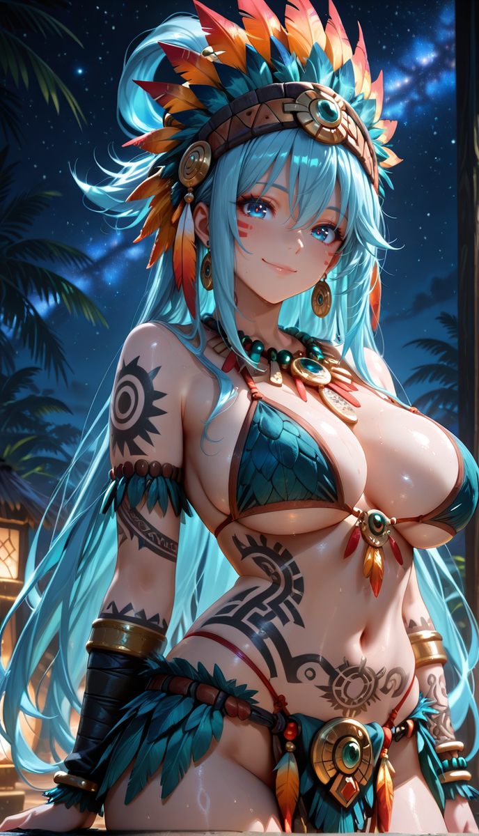 图片[8]-Aztec outfit/アステカの衣装-pixiv插画-作品交流服务