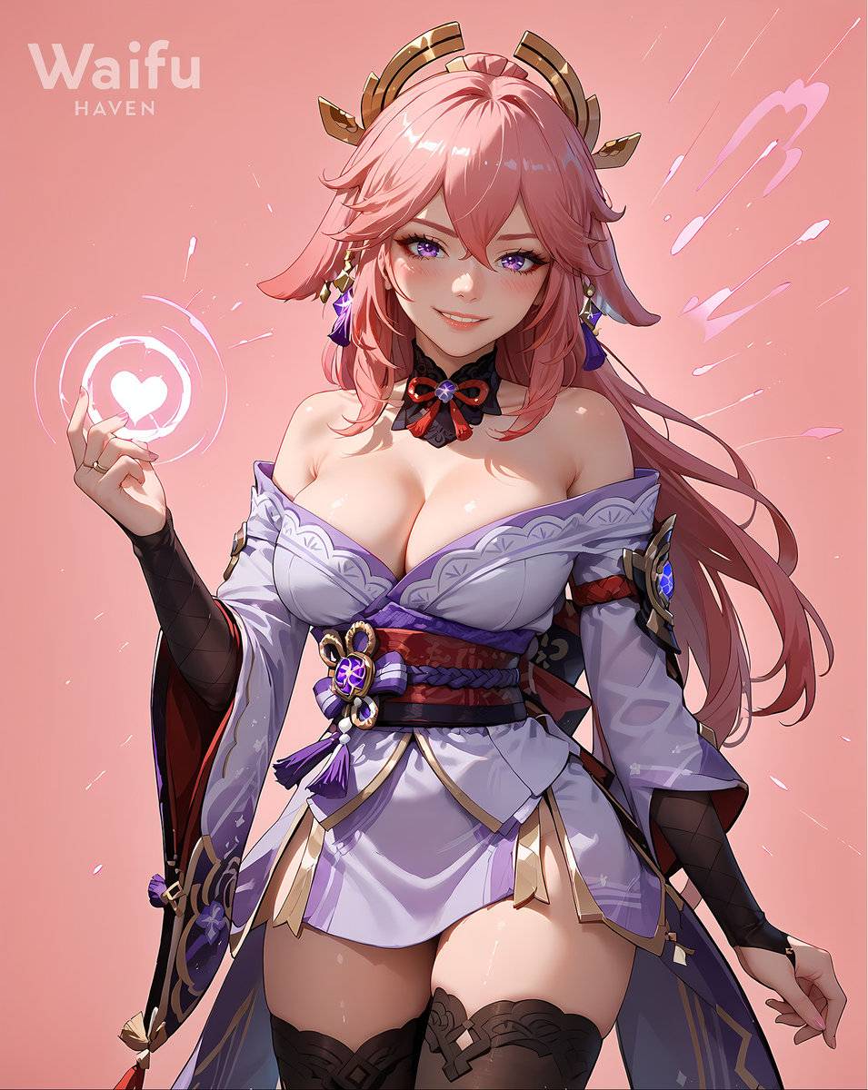 Yae Miko-pixiv插画-作品交流服务
