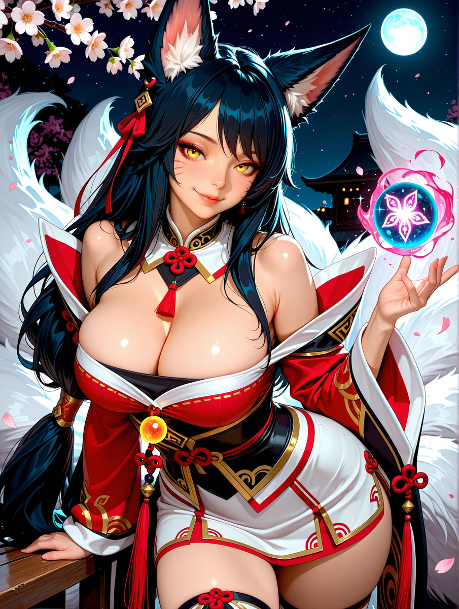 Ahri 1/2-pixiv插画-作品交流服务