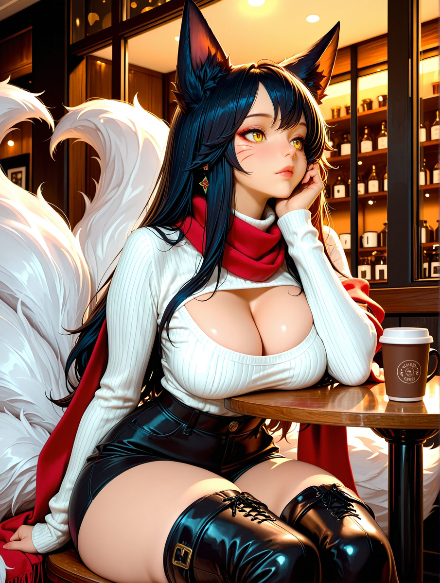 Ahri 1/2-pixiv插画-作品交流服务