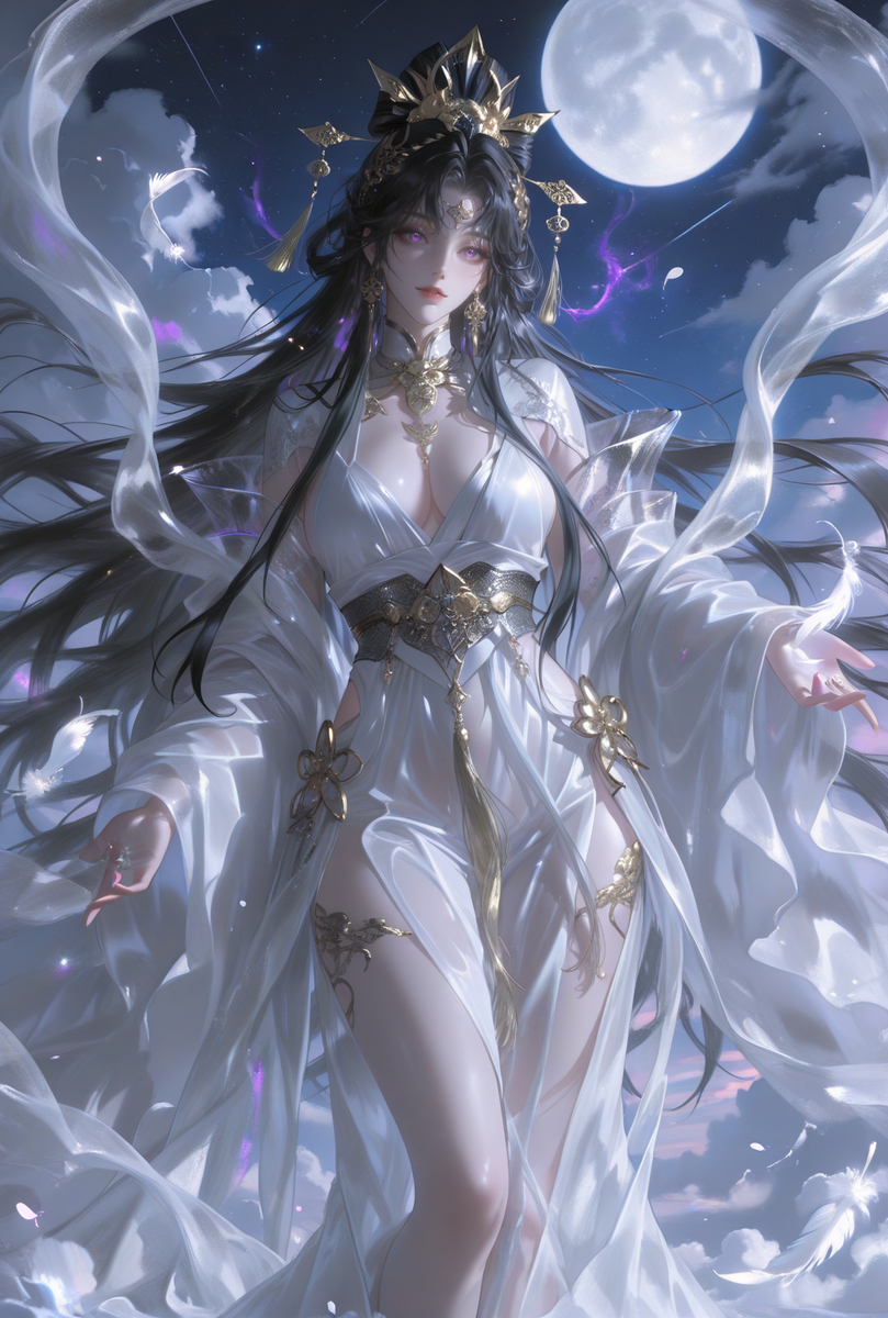 月下嫦娥-pixiv插画-作品交流服务