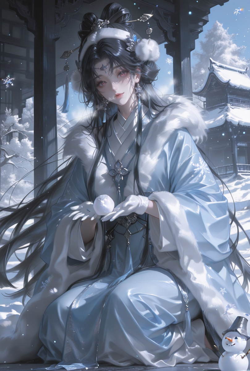 皇兄，和臣妹一起来打雪球吧-pixiv插画-作品交流服务