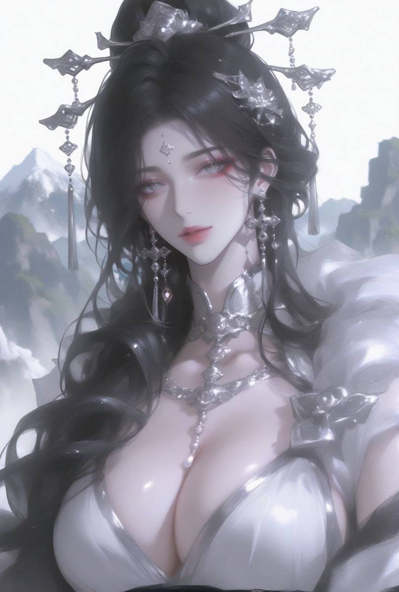 图片[1]-冷清娘亲只向我一人展风情-pixiv插画-作品交流服务