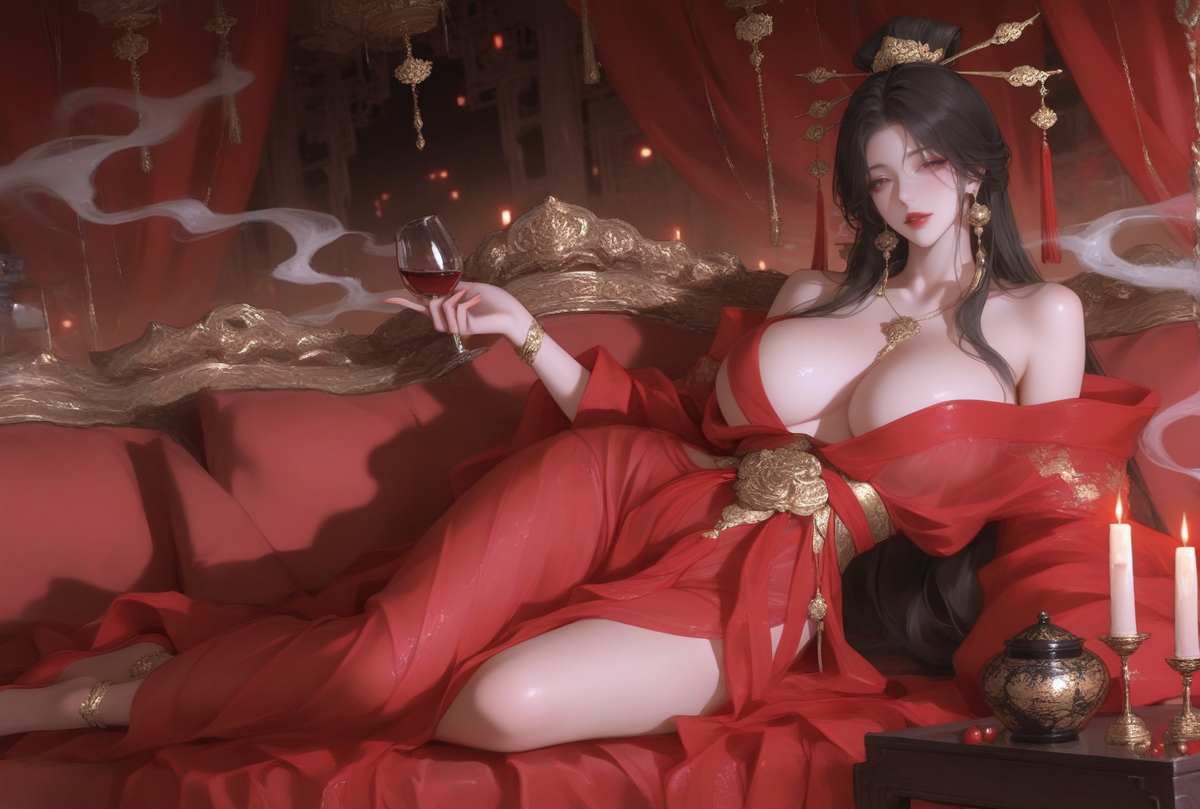 “红”福齐天·皇后妃嫔-pixiv插画-作品交流服务