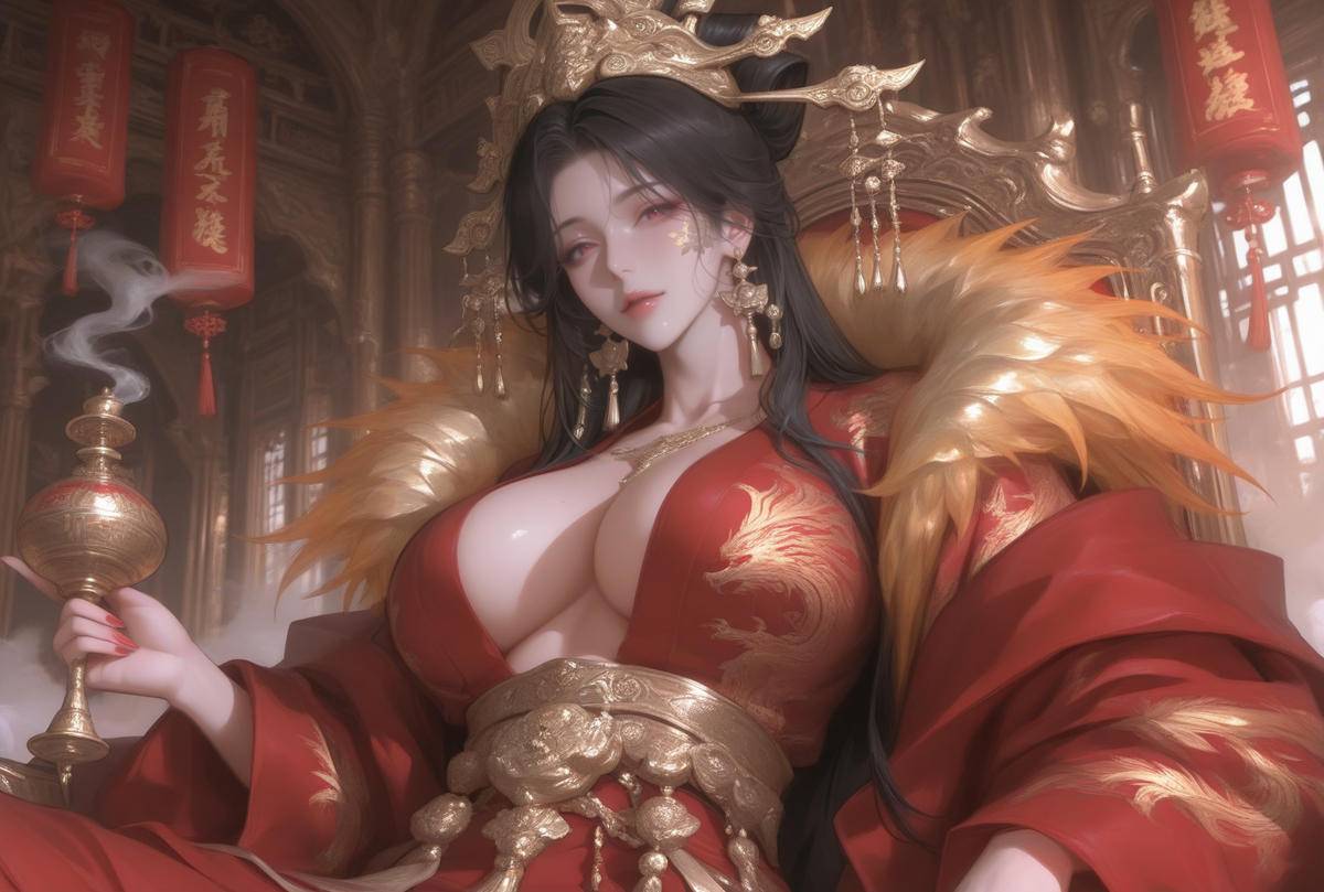 “红”福齐天·皇后妃嫔-pixiv插画-作品交流服务