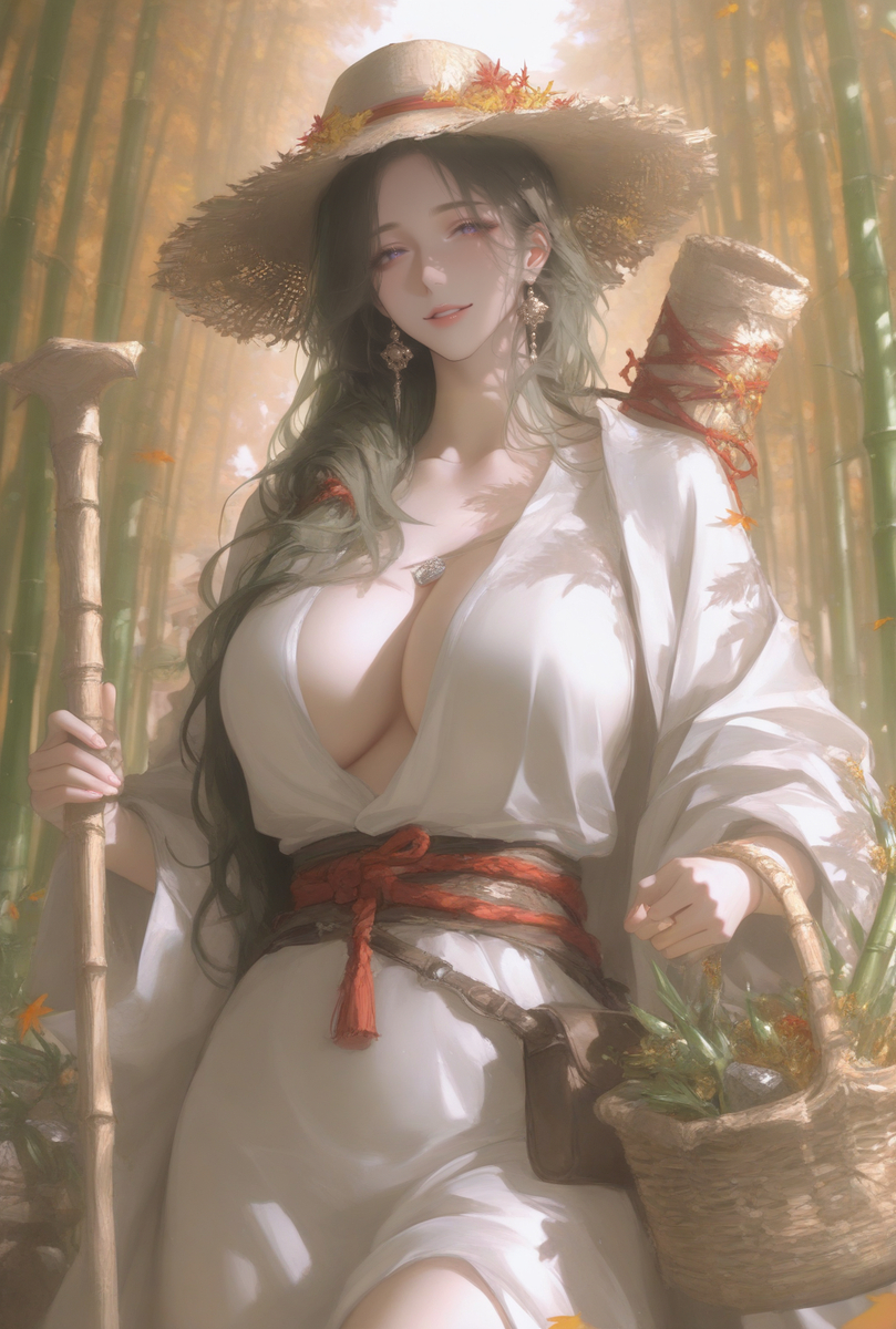 和绝美娘亲一起去上山采药-pixiv插画-作品交流服务