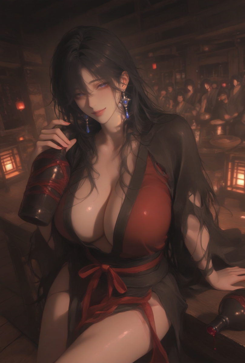 公子偷窥小女多时，喝一杯？-pixiv插画-作品交流服务