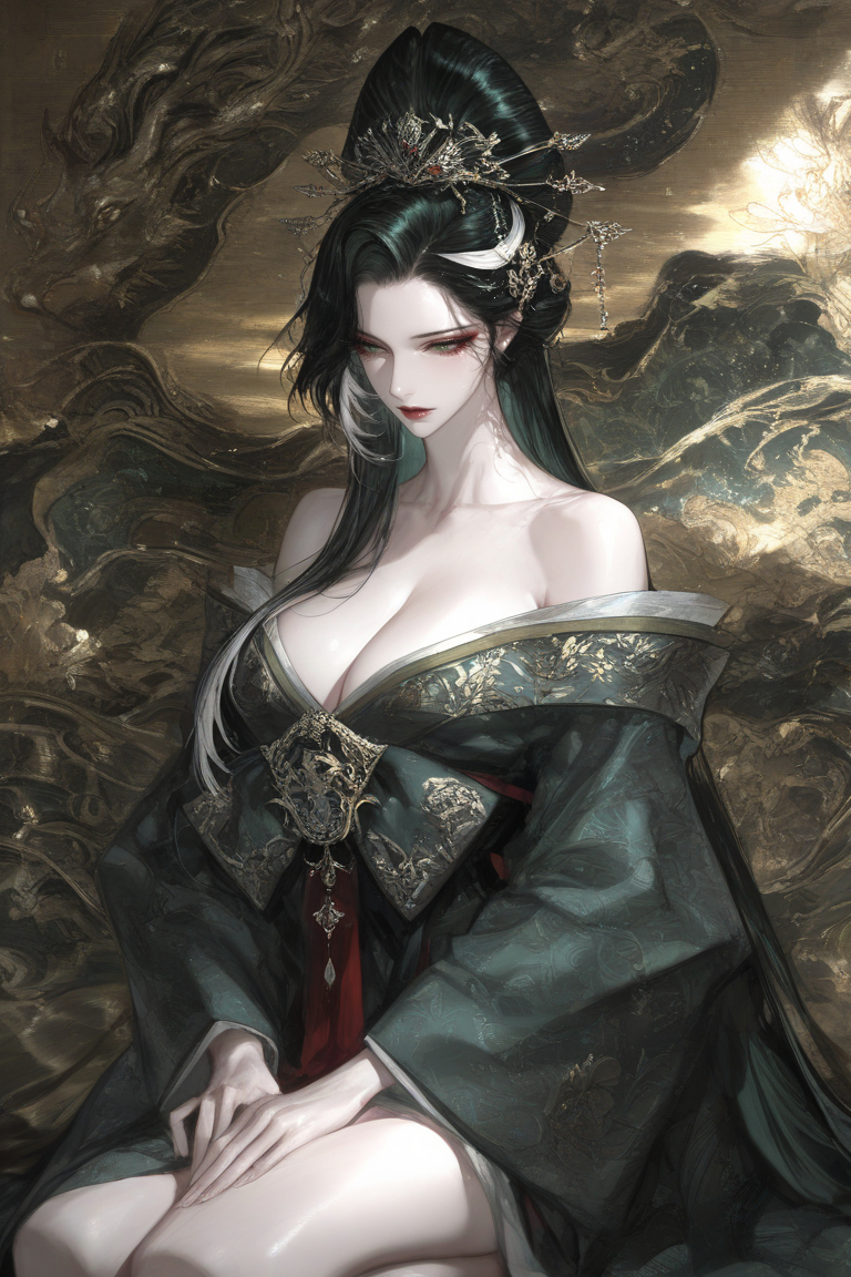 四大美人之孔雀夫人-pixiv插画-作品交流服务