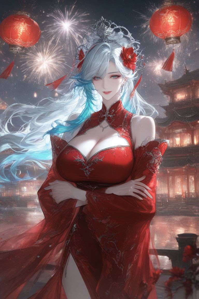 图片[1]-和娘亲过大年-pixiv插画-作品交流服务