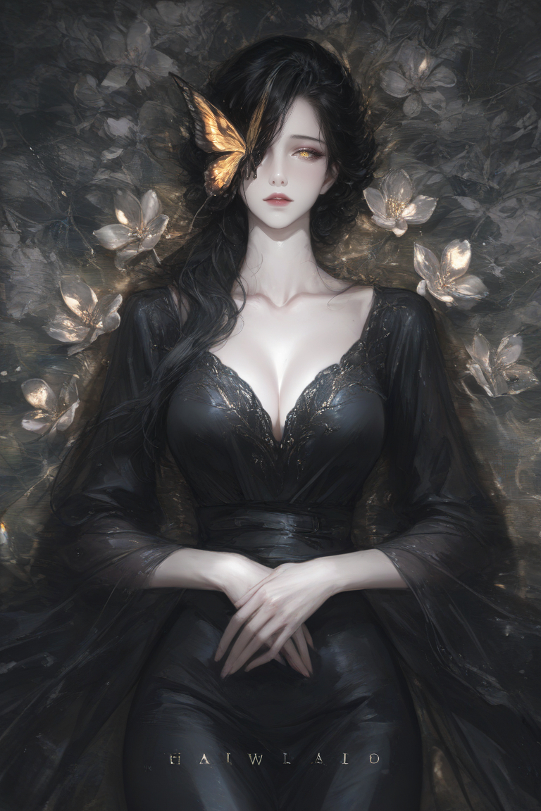 四大美人之彩蝶仙子-pixiv插画-作品交流服务