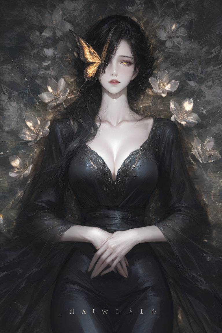 四大美人之彩蝶仙子-pixiv插画-作品交流服务