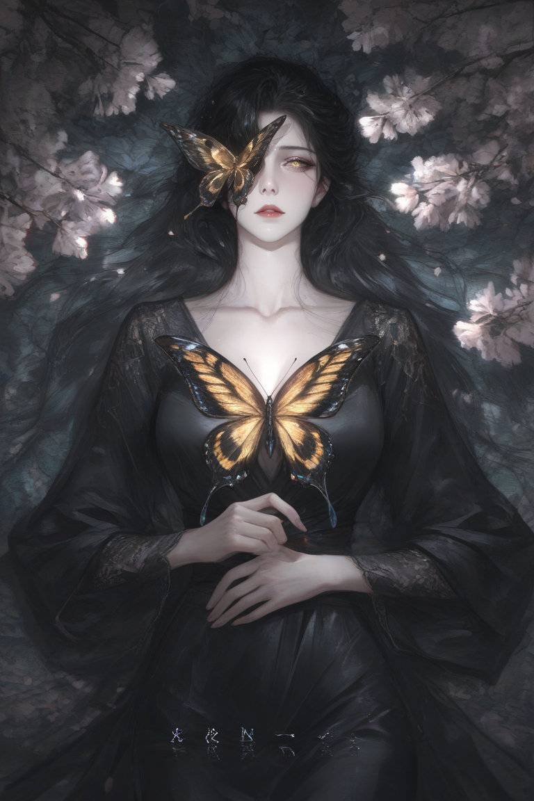 四大美人之彩蝶仙子-pixiv插画-作品交流服务