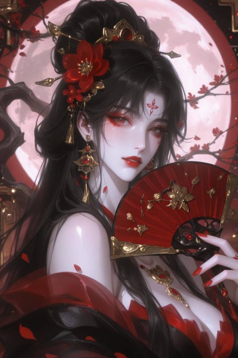 月下红芍-pixiv插画-作品交流服务